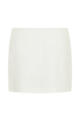 Ciara Linen Mini Skort - White